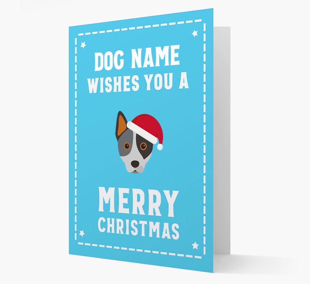 'Christmas Wishes' Card with your {breedFullName} Christmas Icon
