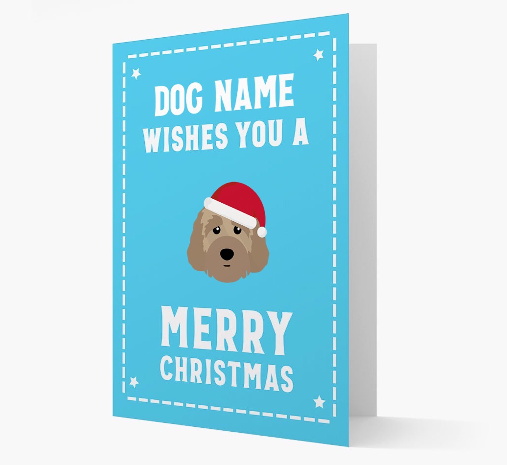 'Christmas Wishes' Card with your {breedFullName} Christmas Icon