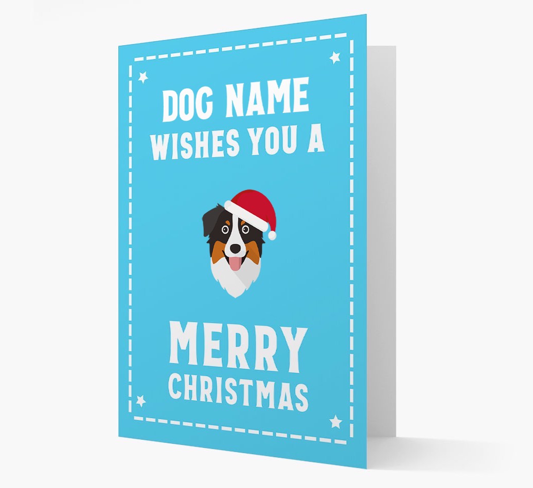 'Christmas Wishes' Card with your {breedFullName} Christmas Icon