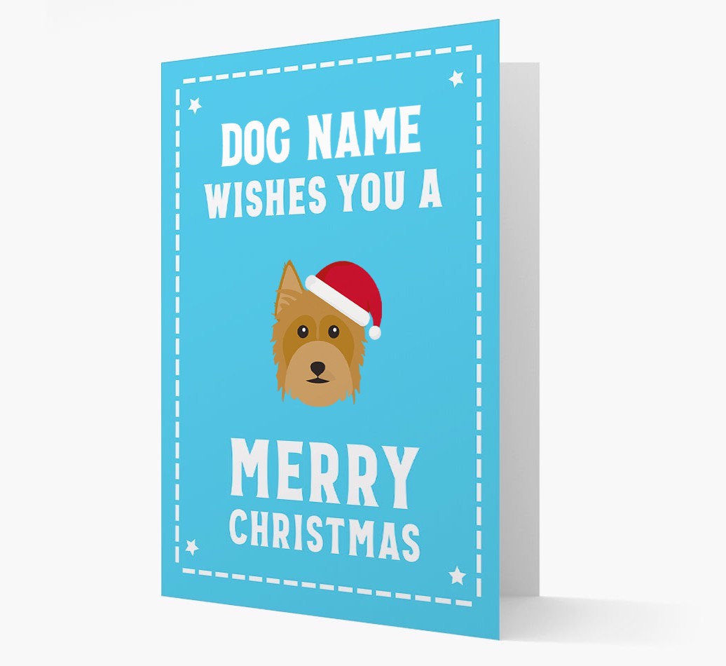 'Christmas Wishes' Card with your {breedFullName} Christmas Icon