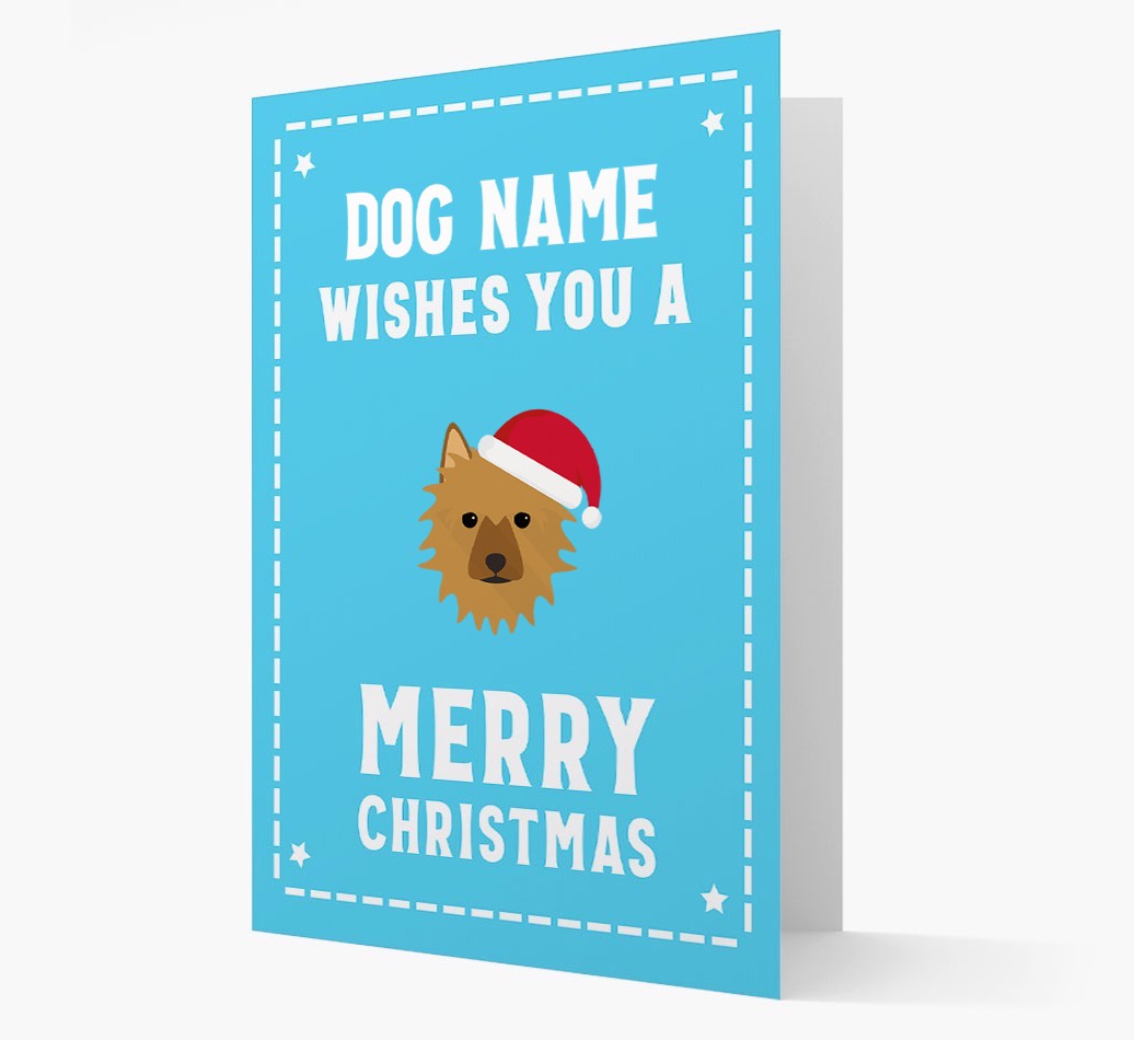 'Christmas Wishes' Card with your {breedFullName} Christmas Icon