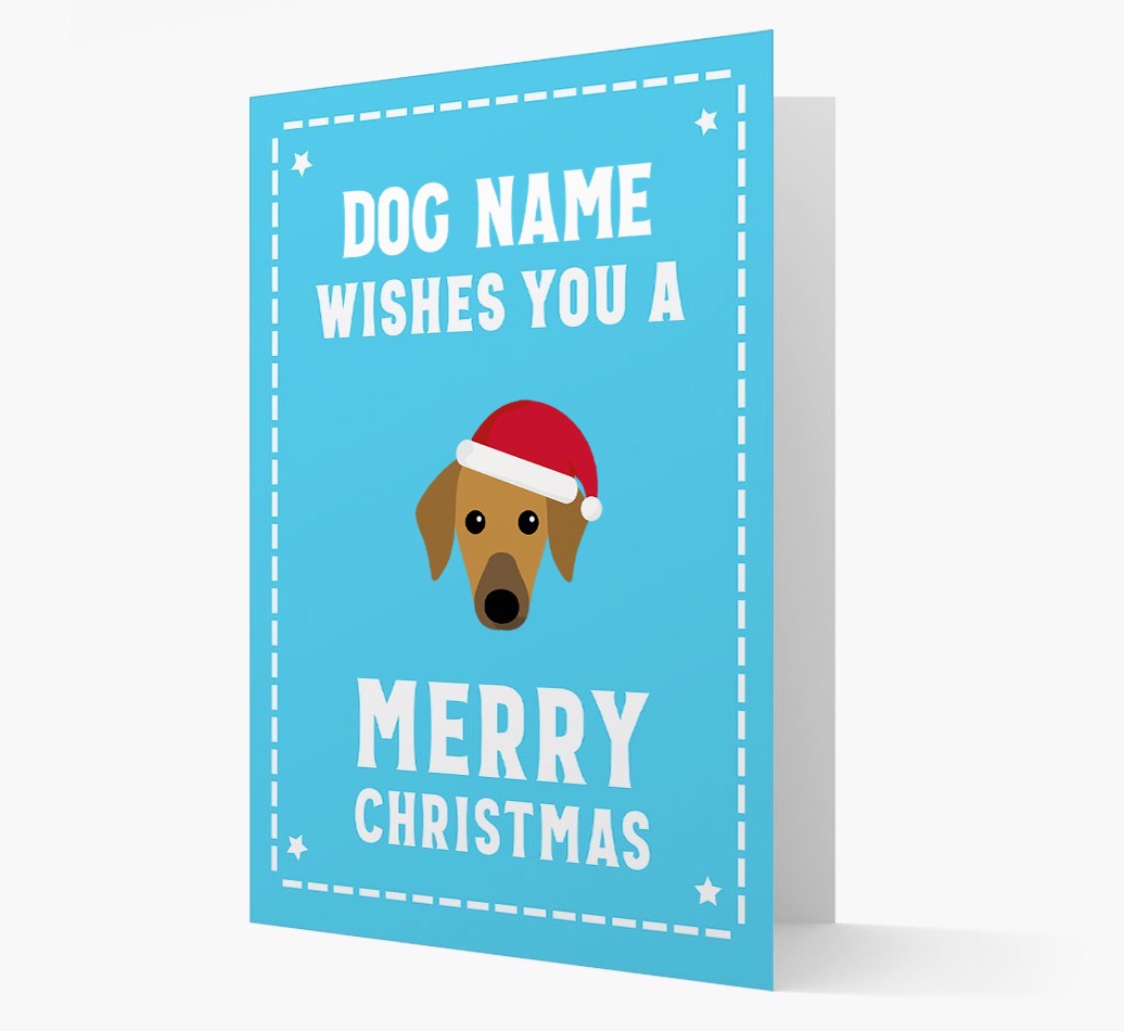 'Christmas Wishes' Card with your {breedFullName} Christmas Icon