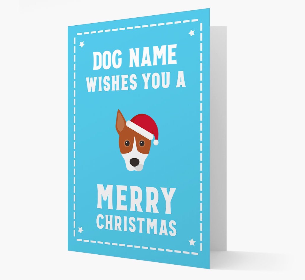 'Christmas Wishes' Card with your {breedFullName} Christmas Icon