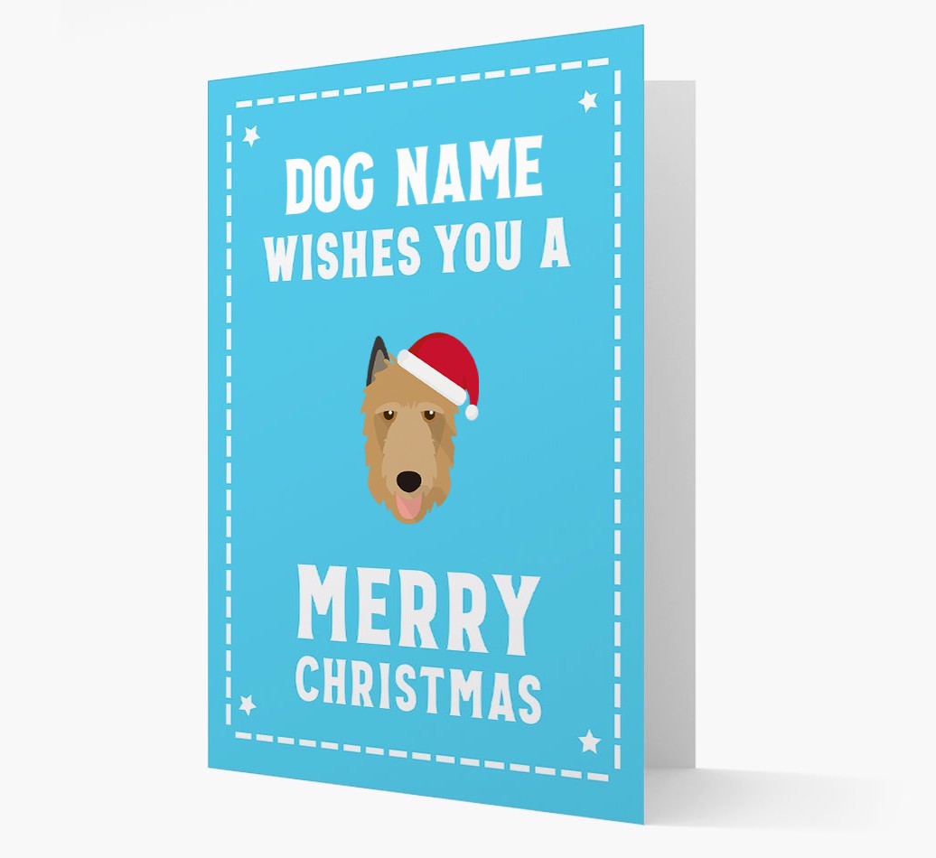 'Christmas Wishes' Card with your {breedFullName} Christmas Icon
