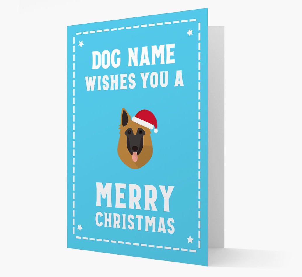 'Christmas Wishes' Card with your {breedFullName} Christmas Icon