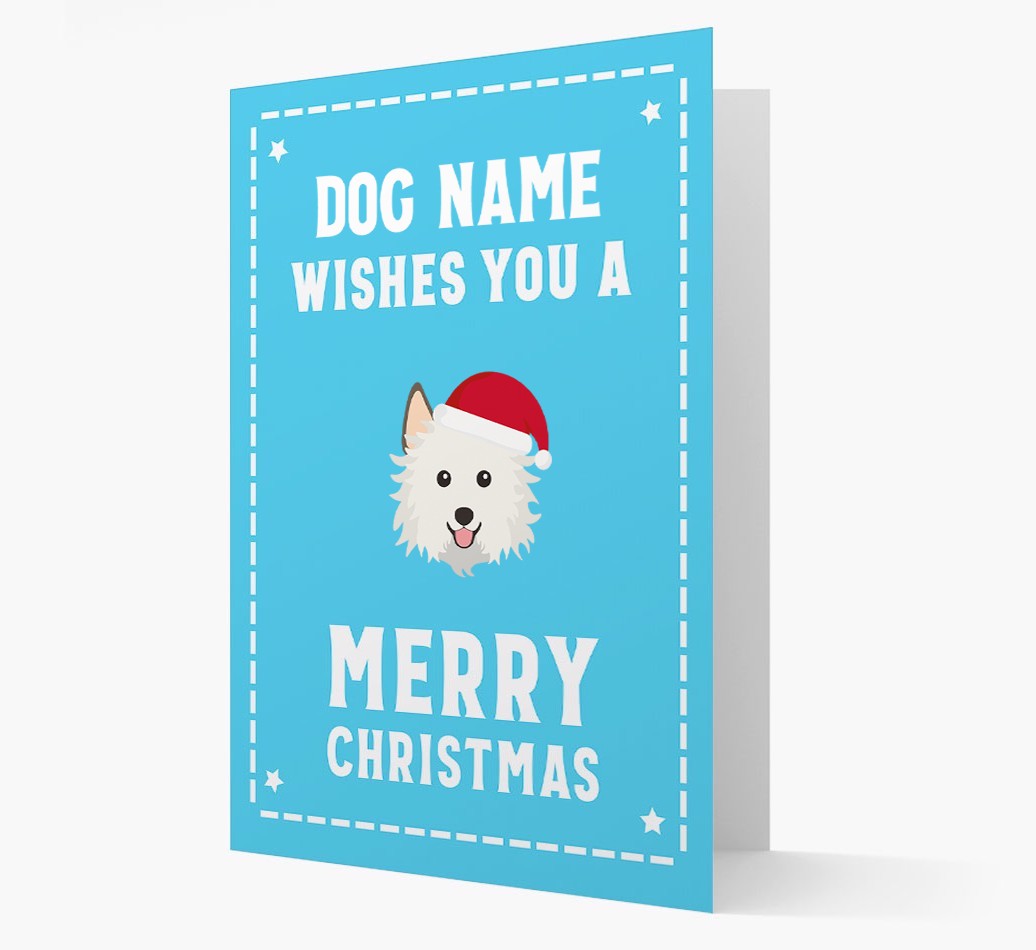 'Christmas Wishes' Card with your {breedFullName} Christmas Icon