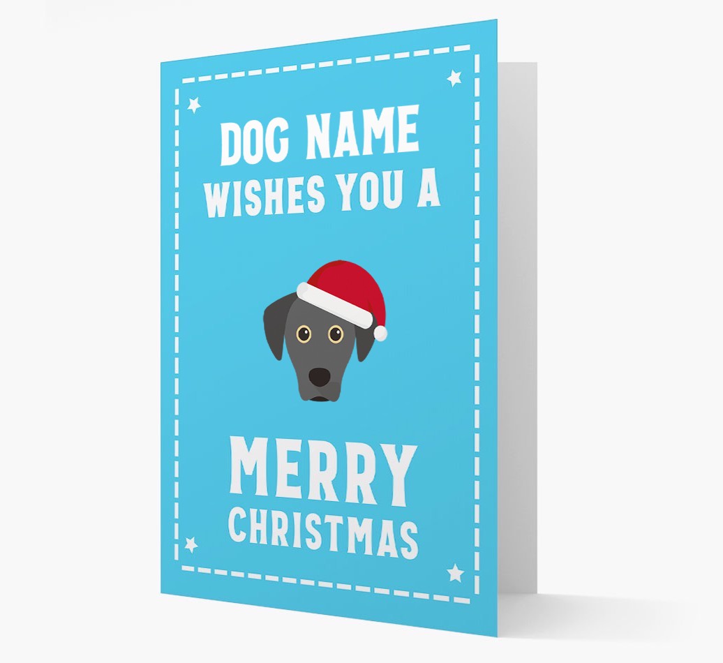'Christmas Wishes' Card with your {breedFullName} Christmas Icon