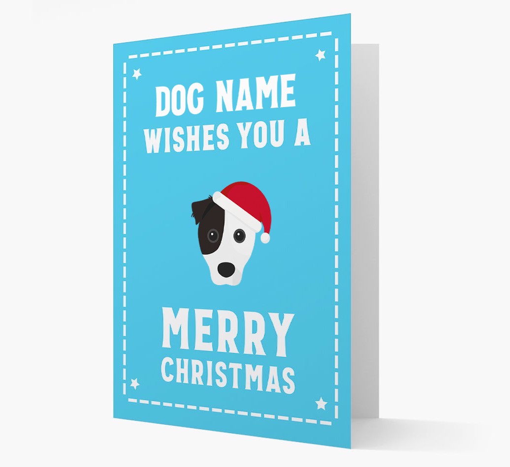 'Christmas Wishes' Card with your {breedFullName} Christmas Icon