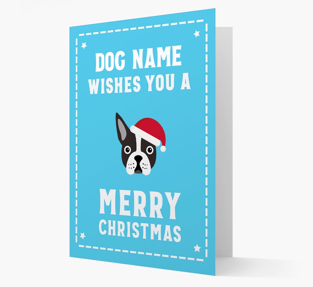 'Christmas Wishes' Card with your {breedFullName} Christmas Icon