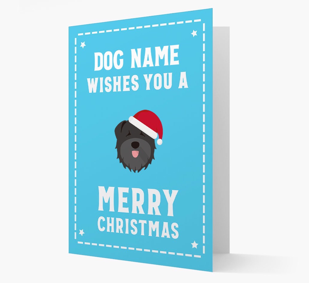 'Christmas Wishes' Card with your {breedFullName} Christmas Icon