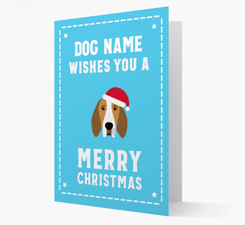 'Christmas Wishes' Card with your {breedFullName} Christmas Icon