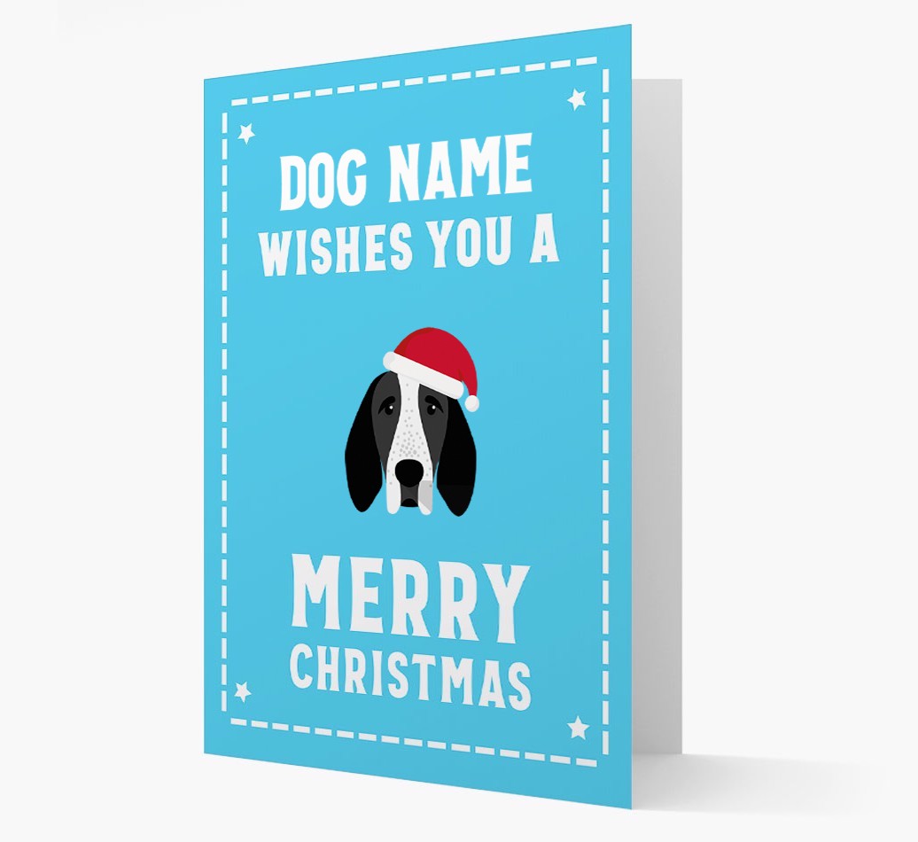 'Christmas Wishes' Card with your {breedFullName} Christmas Icon