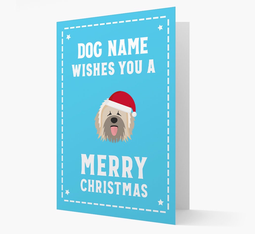 'Christmas Wishes' Card with your {breedFullName} Christmas Icon