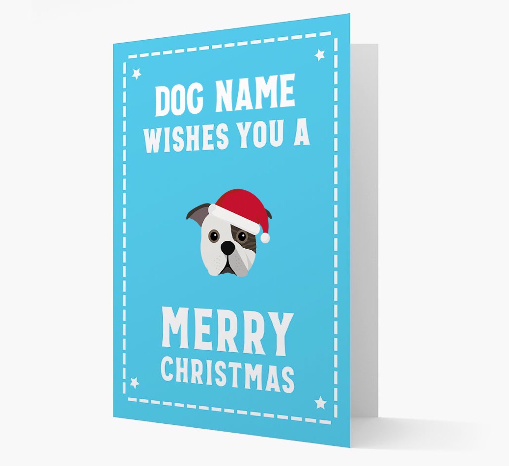 'Christmas Wishes' Card with your {breedFullName} Christmas Icon