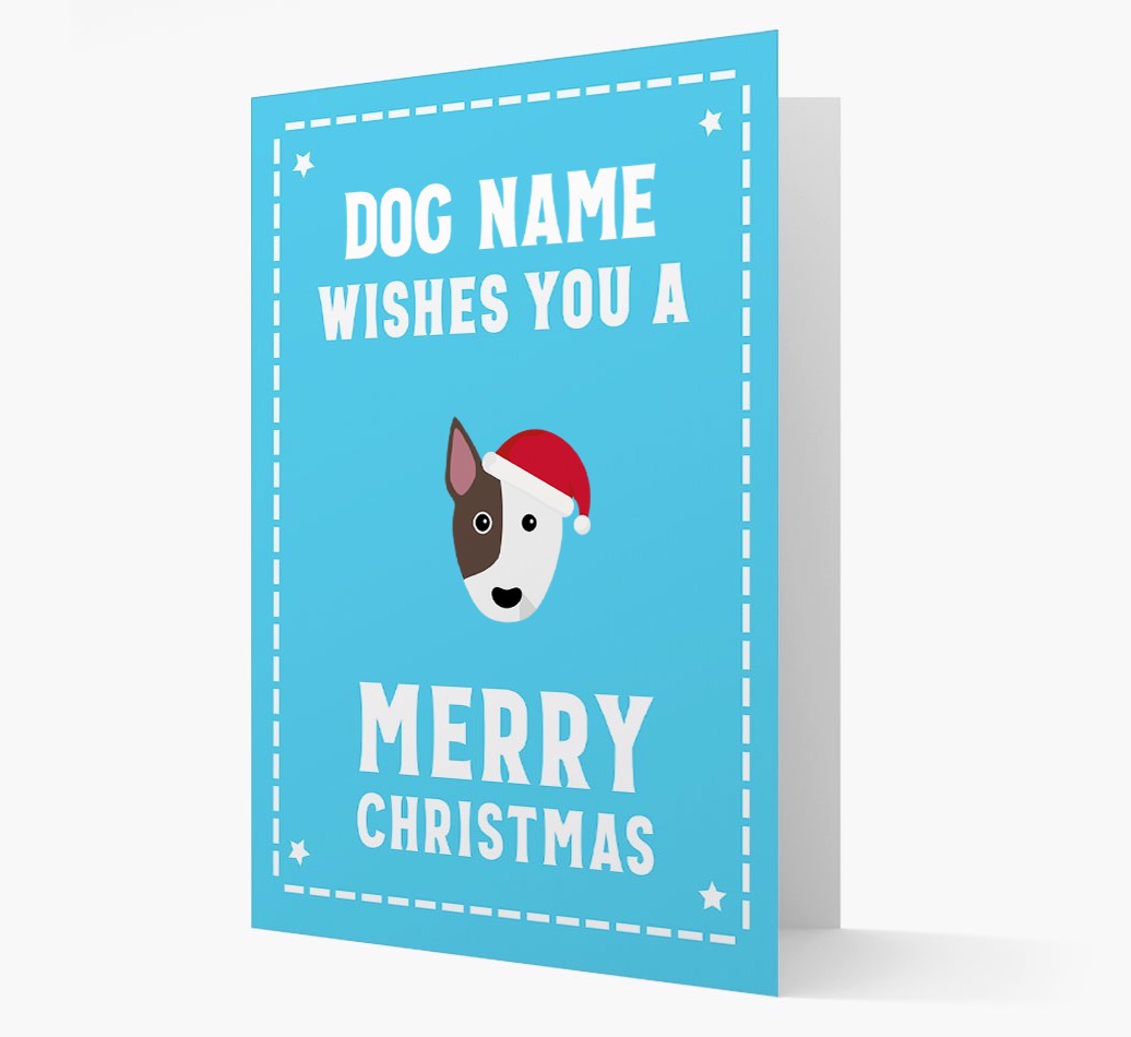 'Christmas Wishes' Card with your {breedFullName} Christmas Icon
