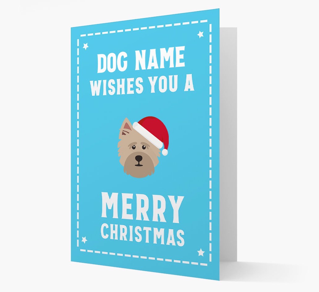 'Christmas Wishes' Card with your {breedFullName} Christmas Icon