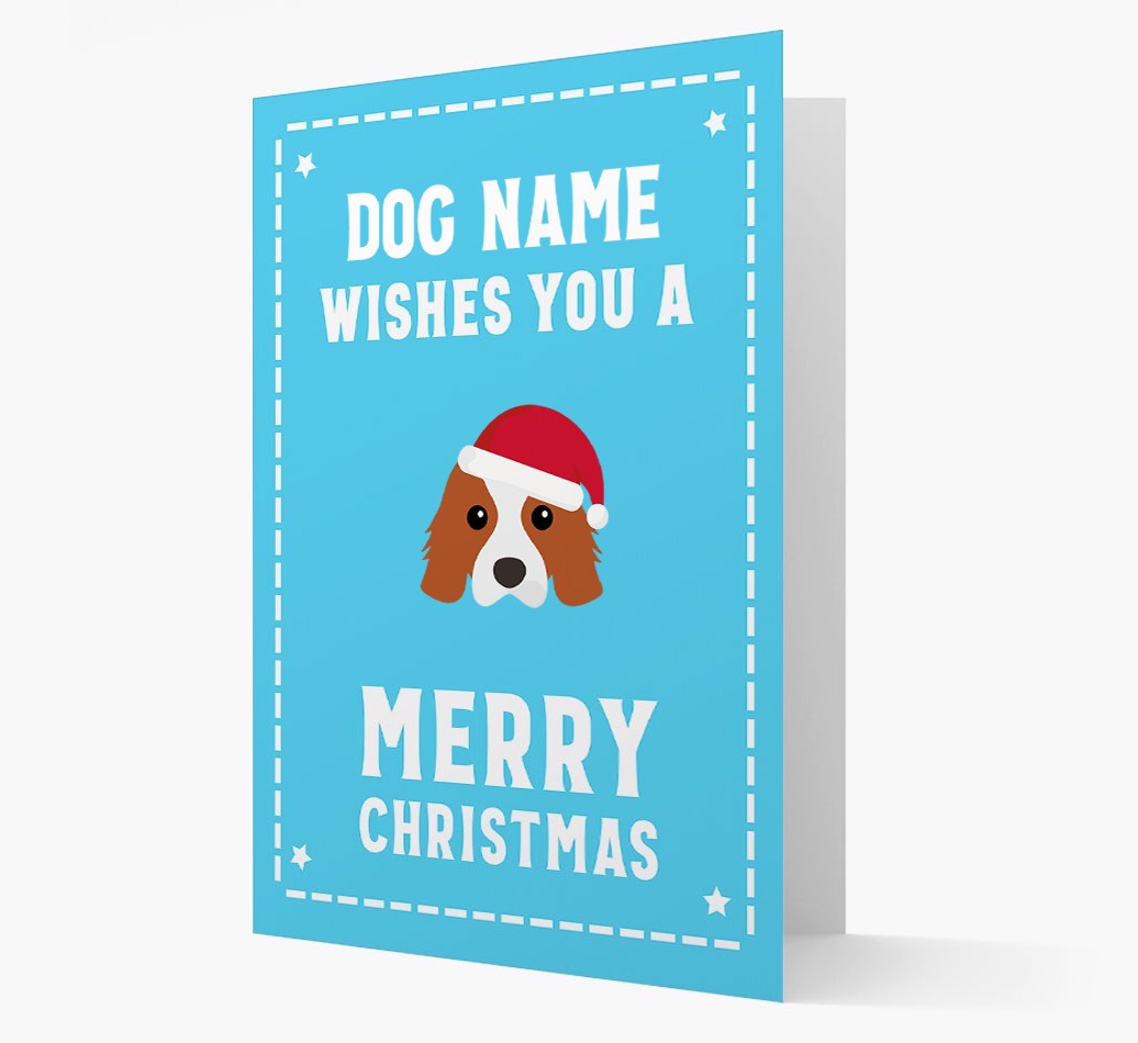 'Christmas Wishes' Card with your {breedFullName} Christmas Icon