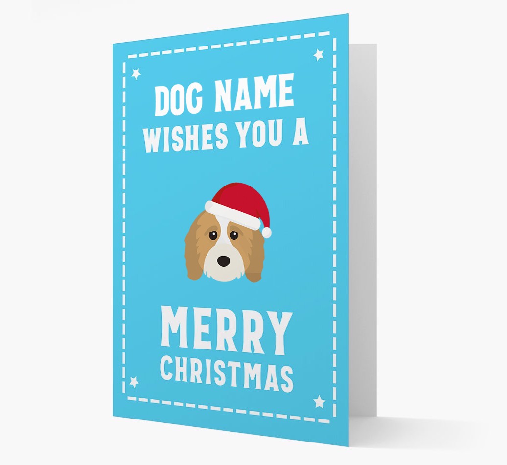 'Christmas Wishes' Card with your {breedFullName} Christmas Icon