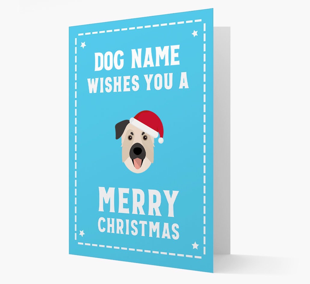 'Christmas Wishes' Card with your {breedFullName} Christmas Icon