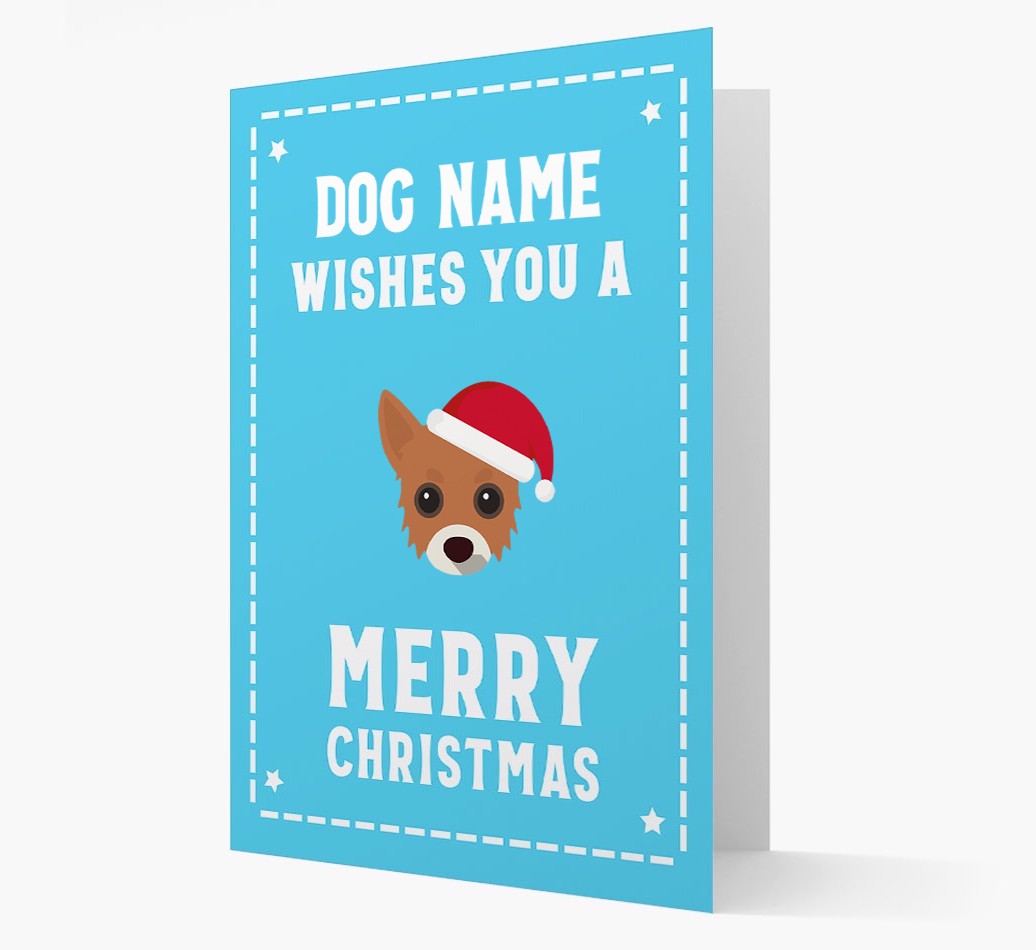 'Christmas Wishes' Card with your {breedFullName} Christmas Icon