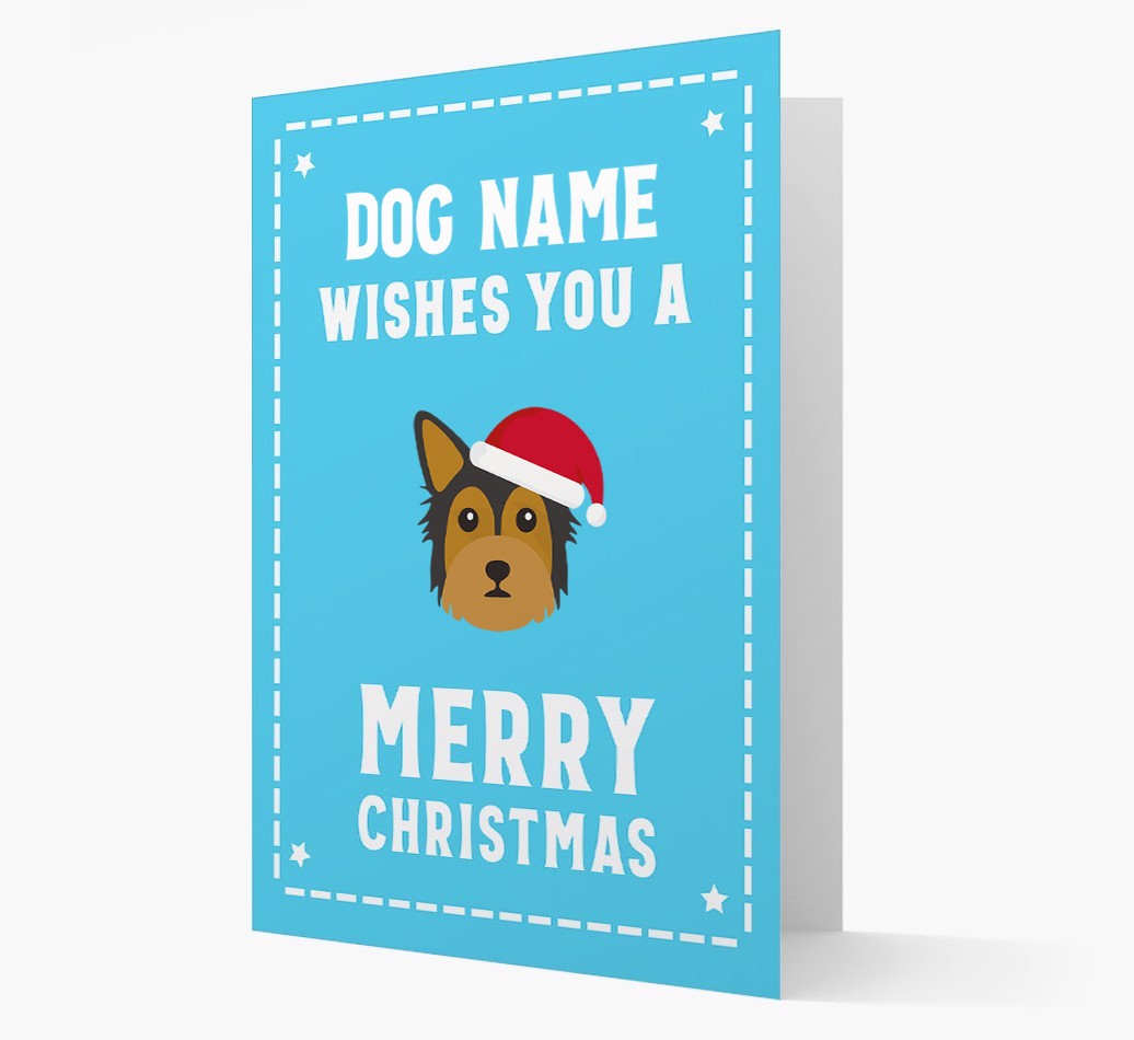 'Christmas Wishes' Card with your {breedFullName} Christmas Icon