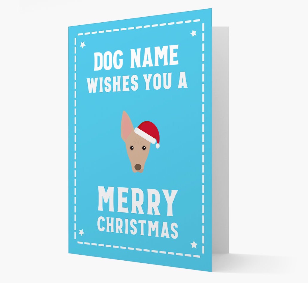 'Christmas Wishes' Card with your {breedFullName} Christmas Icon