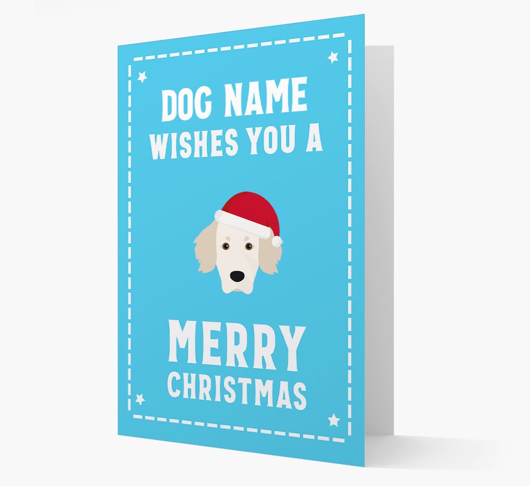 'Christmas Wishes' Card with your {breedFullName} Christmas Icon