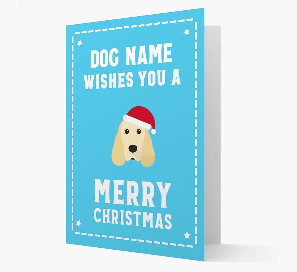 'Christmas Wishes' Card with your {breedFullName} Christmas Icon