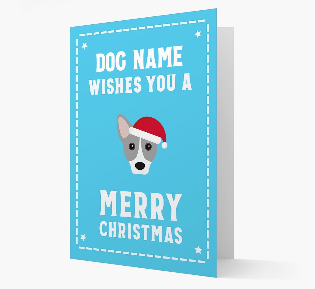 'Christmas Wishes' Card with your {breedFullName} Christmas Icon