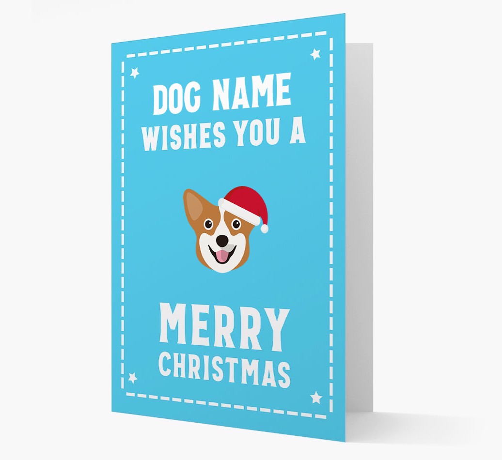 'Christmas Wishes' Card with your {breedFullName} Christmas Icon