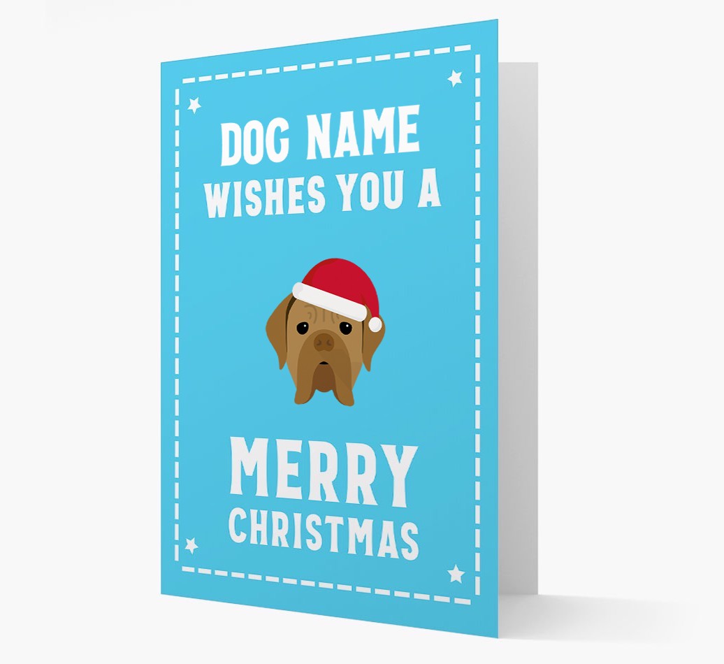 'Christmas Wishes' Card with your {breedFullName} Christmas Icon