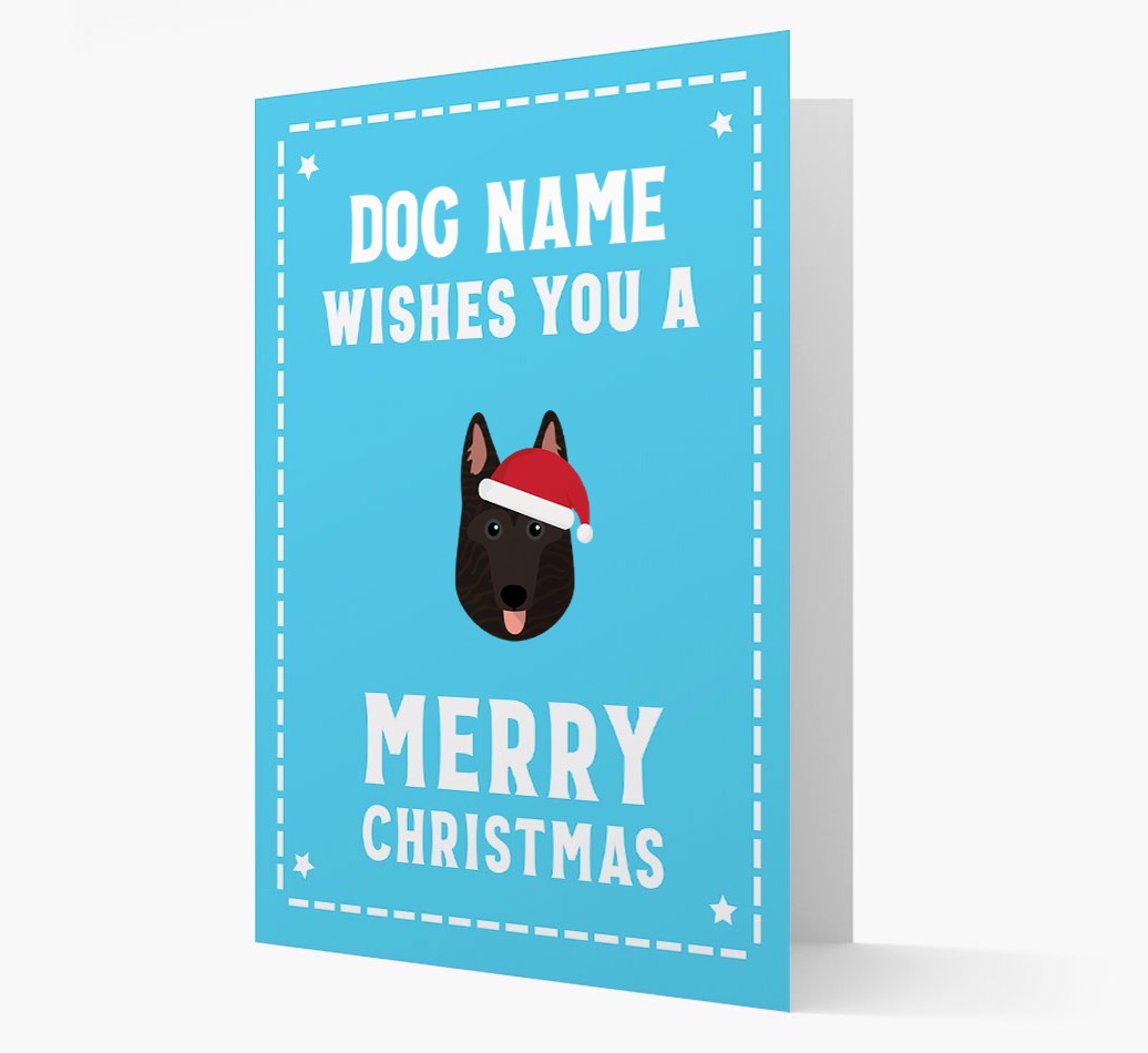 'Christmas Wishes' Card with your {breedFullName} Christmas Icon