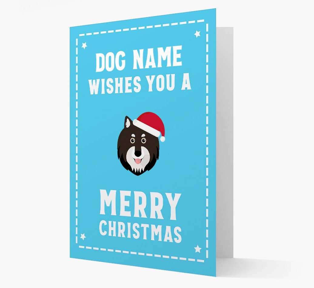 'Christmas Wishes' Card with your {breedFullName} Christmas Icon