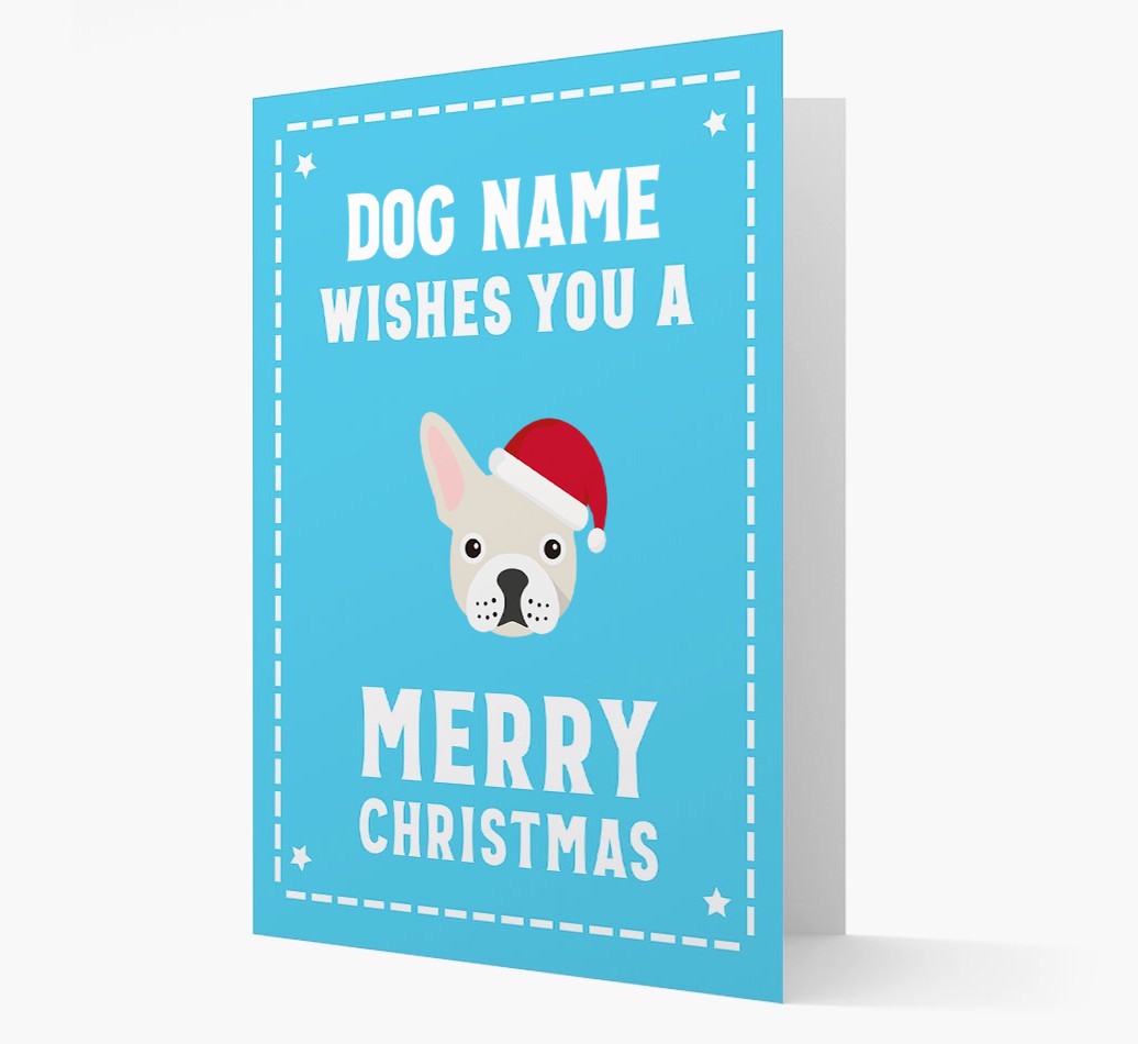 'Christmas Wishes' Card with your {breedFullName} Christmas Icon