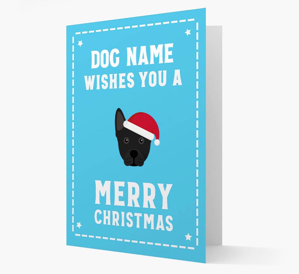 'Christmas Wishes' Card with your {breedFullName} Christmas Icon