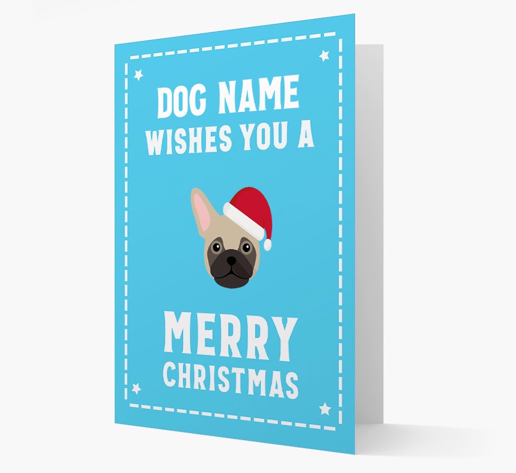 'Christmas Wishes' Card with your {breedFullName} Christmas Icon