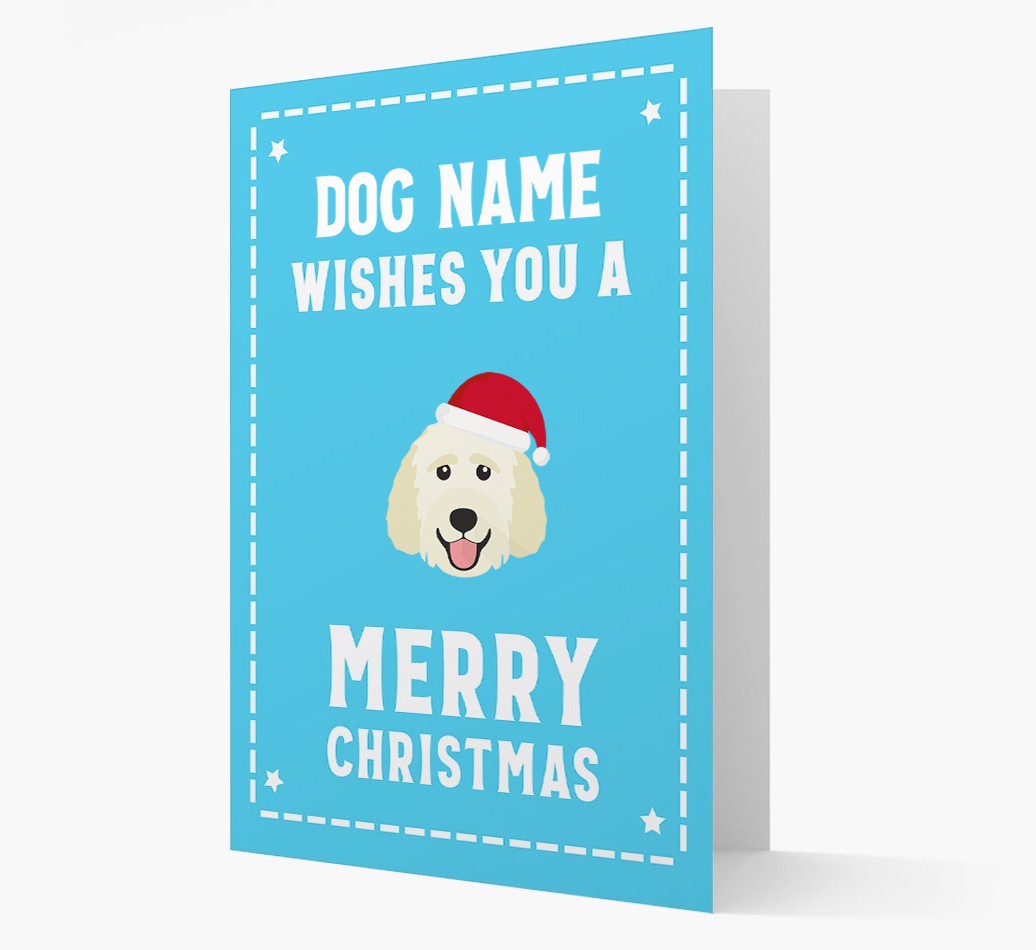 'Christmas Wishes' Card with your {breedFullName} Christmas Icon
