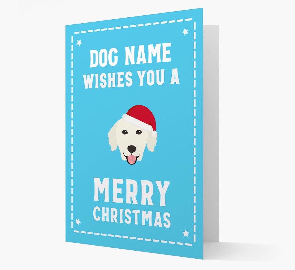'Christmas Wishes' Card with your {breedFullName} Christmas Icon
