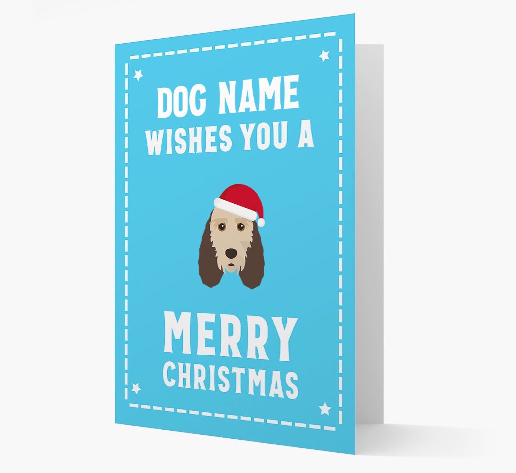 'Christmas Wishes' Card with your {breedFullName} Christmas Icon