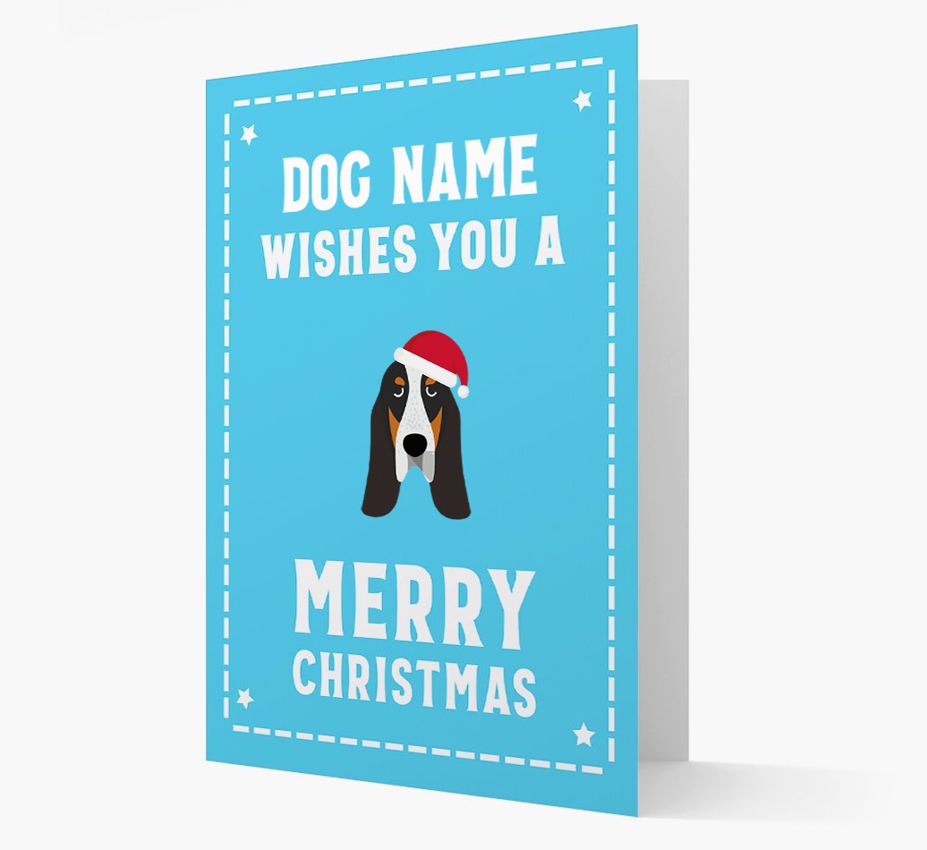 'Christmas Wishes' Card with your {breedFullName} Christmas Icon