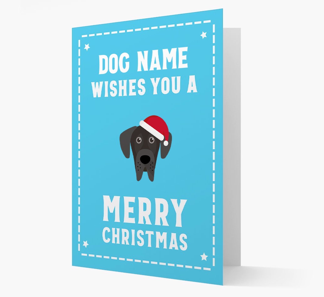 'Christmas Wishes' Card with your {breedFullName} Christmas Icon