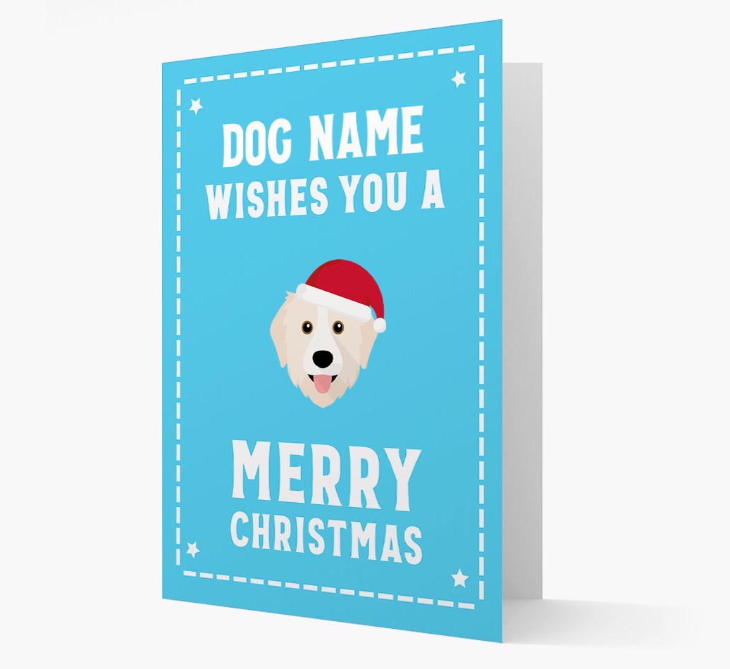 'Christmas Wishes' Card with your {breedFullName} Christmas Icon