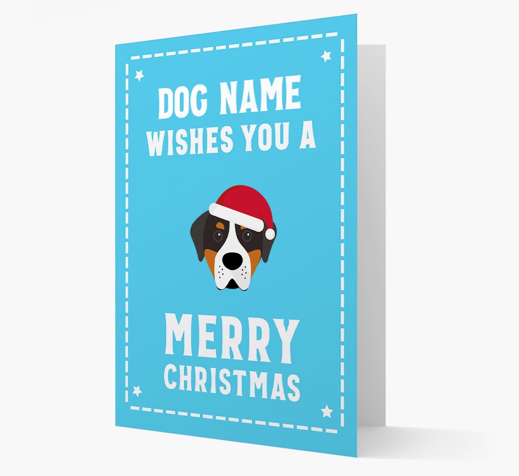 'Christmas Wishes' Card with your {breedFullName} Christmas Icon