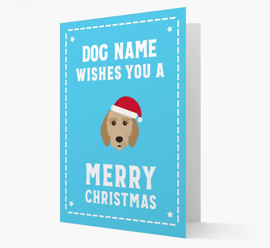 'Christmas Wishes' Card with your {breedFullName} Christmas Icon