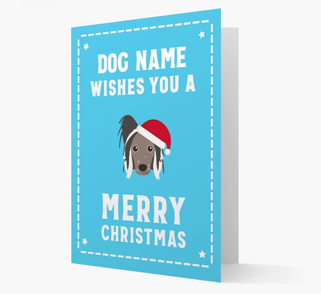 'Christmas Wishes' Card with your {breedFullName} Christmas Icon