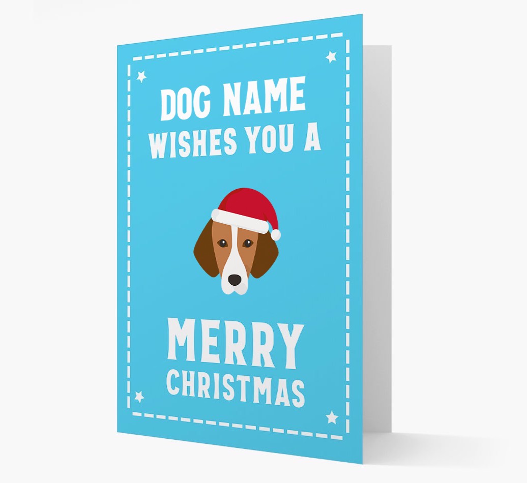 'Christmas Wishes' Card with your {breedFullName} Christmas Icon