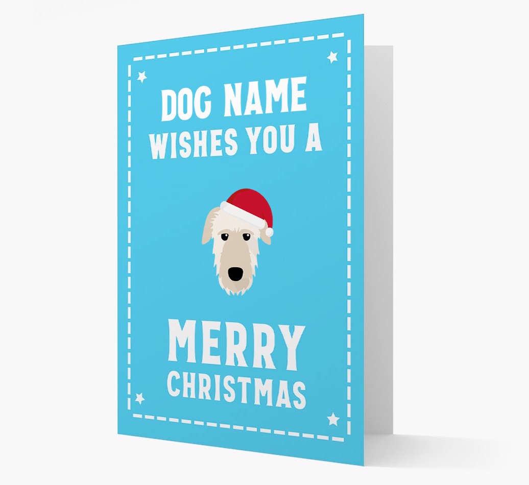 'Christmas Wishes' Card with your {breedFullName} Christmas Icon