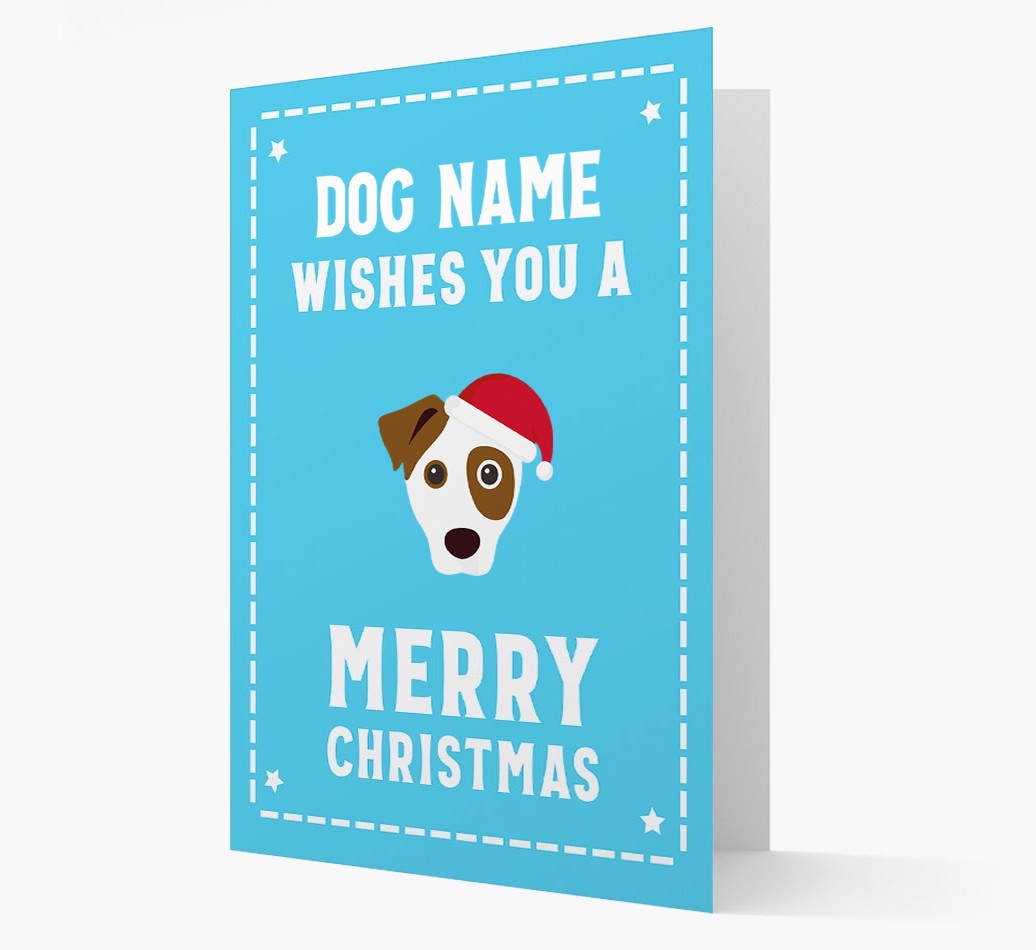 'Christmas Wishes' Card with your {breedFullName} Christmas Icon