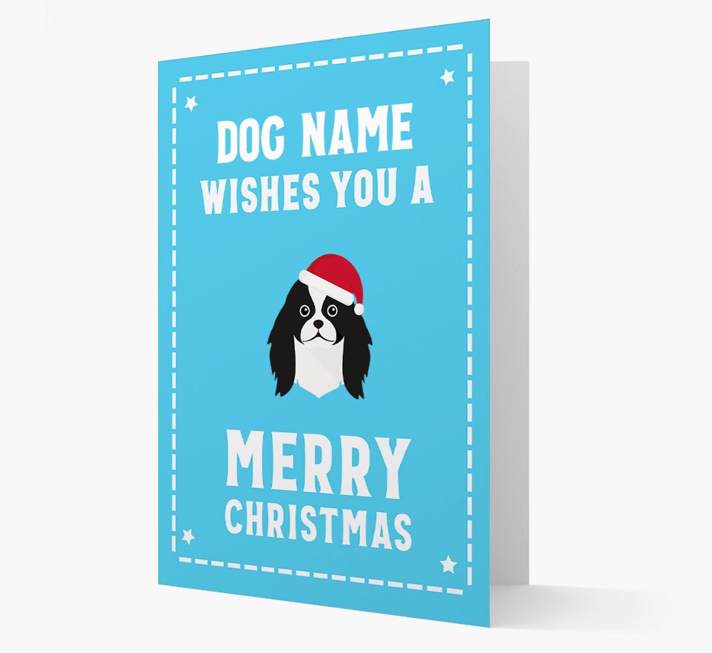 'Christmas Wishes' Card with your {breedFullName} Christmas Icon