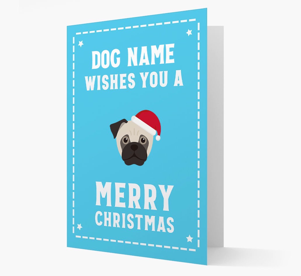'Christmas Wishes' Card with your {breedFullName} Christmas Icon